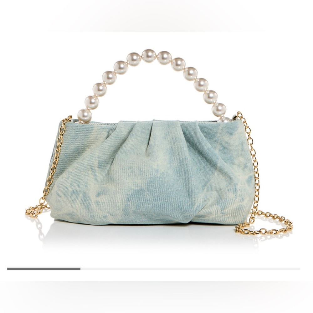 Lele Sadoughi Marlowe Denim Pouch